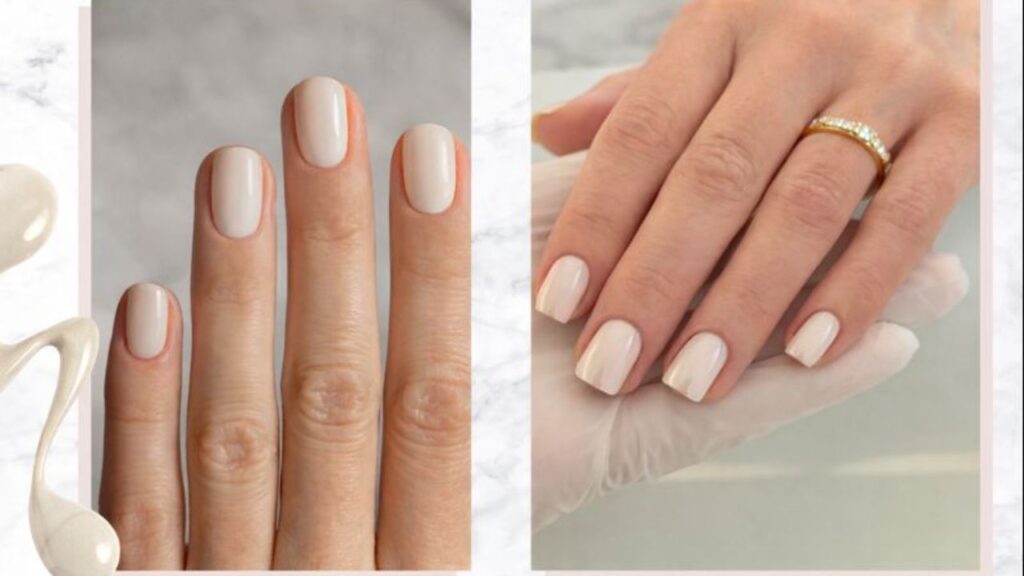 Milk Iced Vanilla Nails Trend