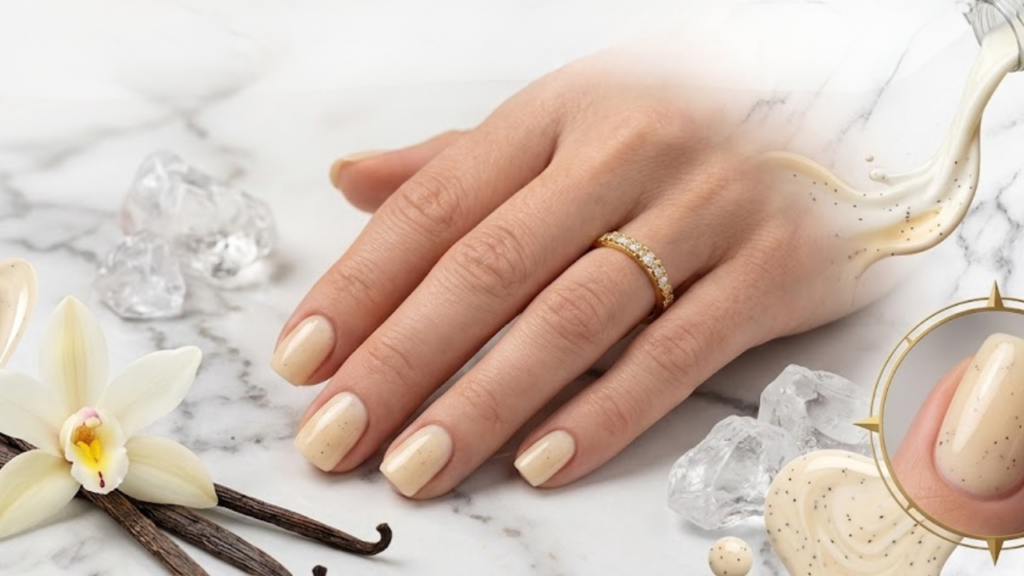 Iced Vanilla Nails Trend: Creamy Manicure Style Taking Over This Year