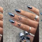 Black Chrome Nails Are the Moody Manicure Trend Giving Classic Dark Nails New Edge
